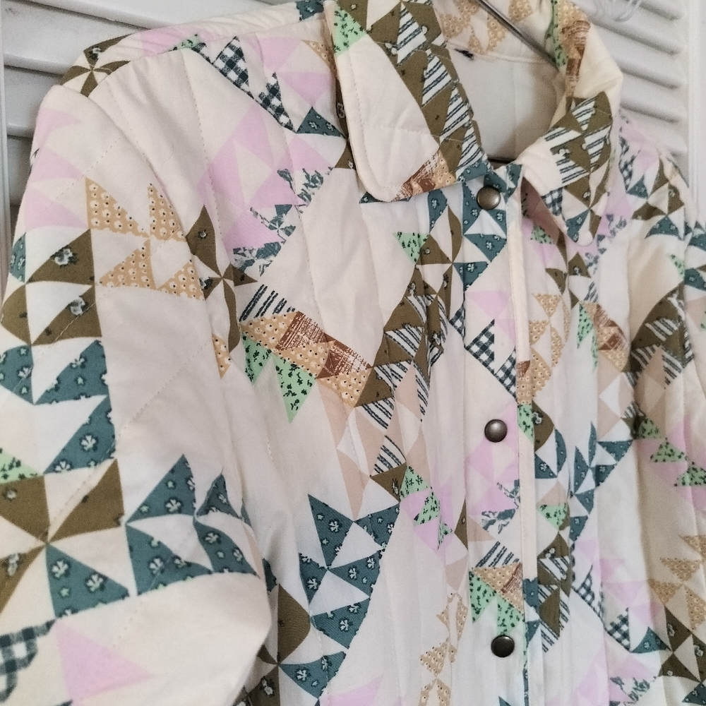 Universal Thread Patchwork Quilted Jacket Women’s… - image 3